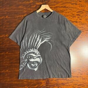 Y2K Faded Out Bird Graphic Tee L